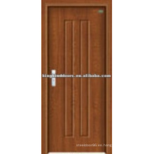 Diseño simple del MDF del PVC puerta de dormitorio diseño (JKD-8002) de China Top 10 marca puertas